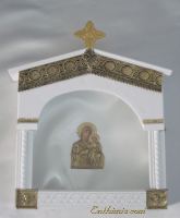 No. 3286 White Stefanothiki with Cross